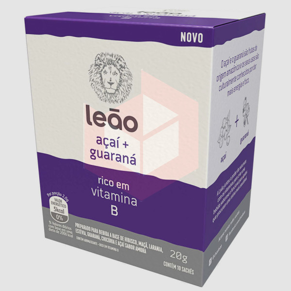 Chá vitaminas B acai e guarana Leão envelopado 10x2g