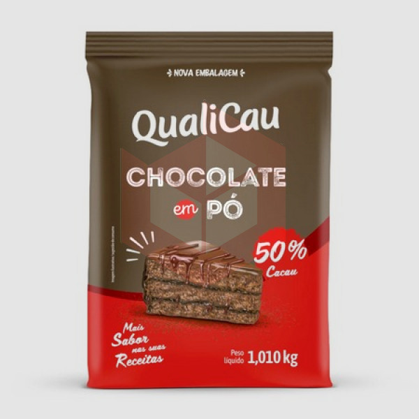 Chocolate em pó 50% cacau Qualicau 1.010kg