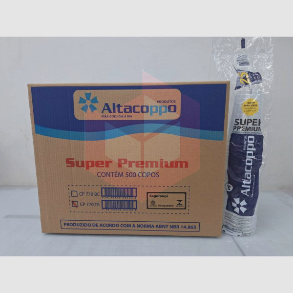 Copo Altacoppo PP transparente 770ml 20x25un