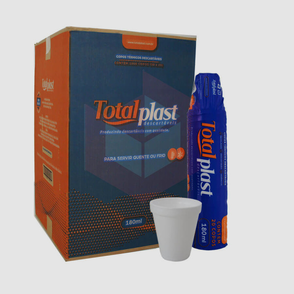 Copo termico 180ml Totalplast 50x20un