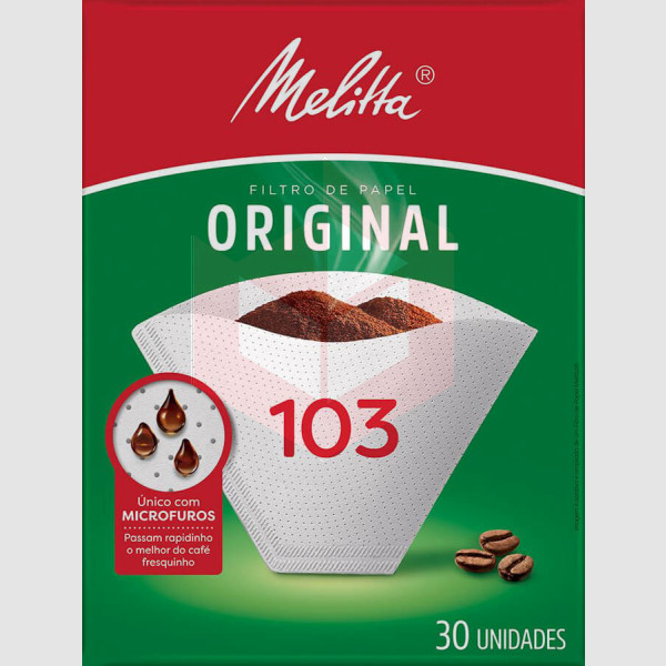 Filtro de papel para café n.103 Melitta c/30un