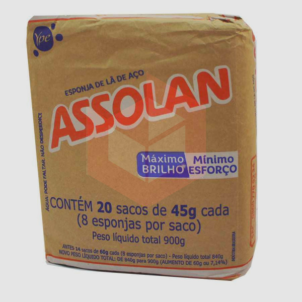 Lã de aço Assolan 20x8un