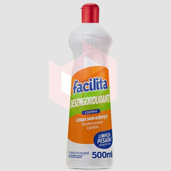 Limpador desengordurante limpeza pesada Facilita 500ml