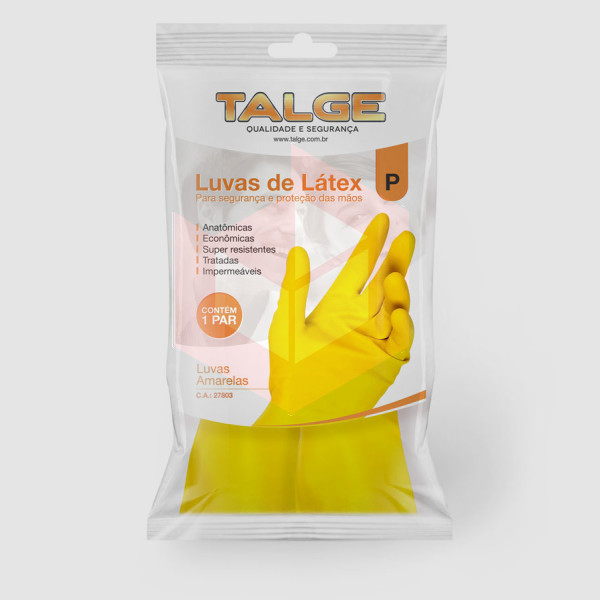 Luva amarela pequena Talge