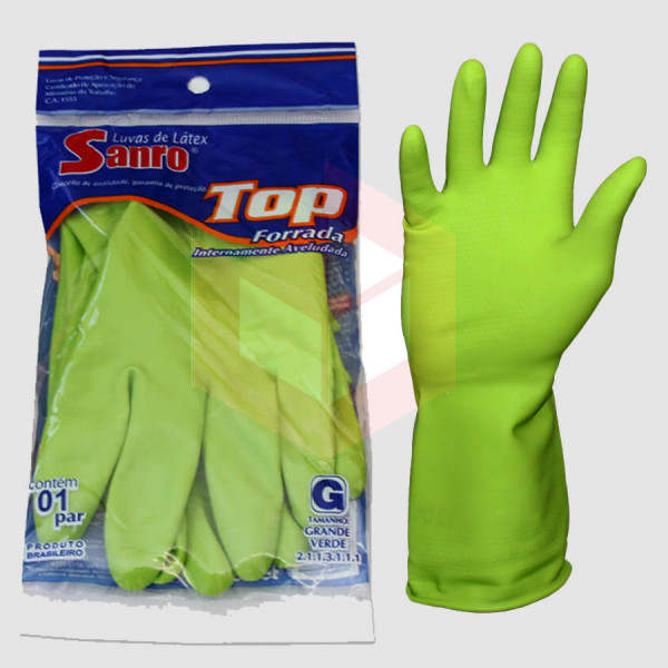 Luva verde grande Sanro Top 