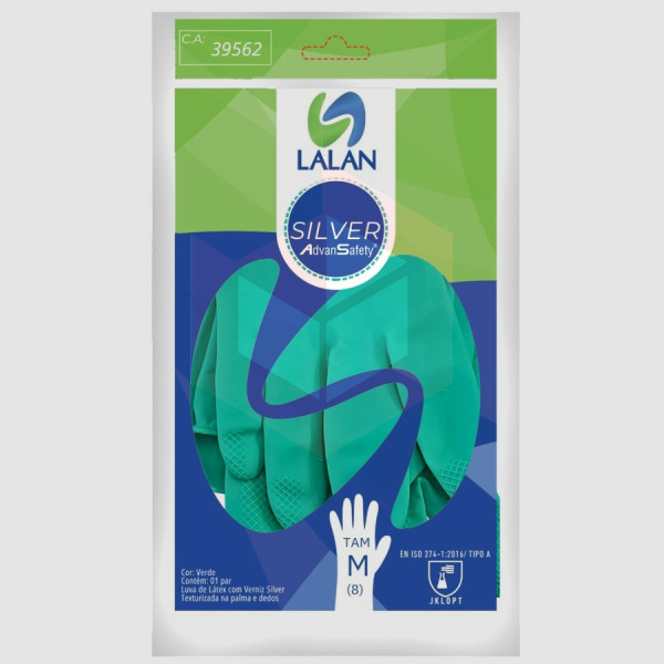 Luva verde media Silver Lalan