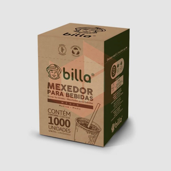Mexedor de bambu 12cm granel Billa c/1000un