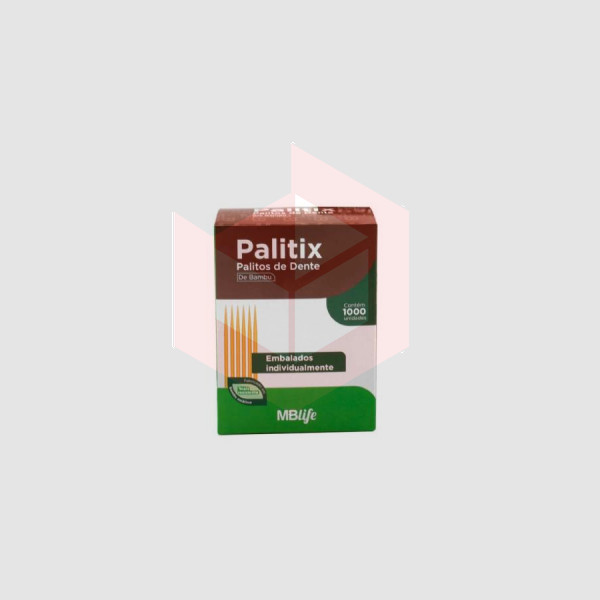 Palito dental de bambu sache Palitix c/1000un  