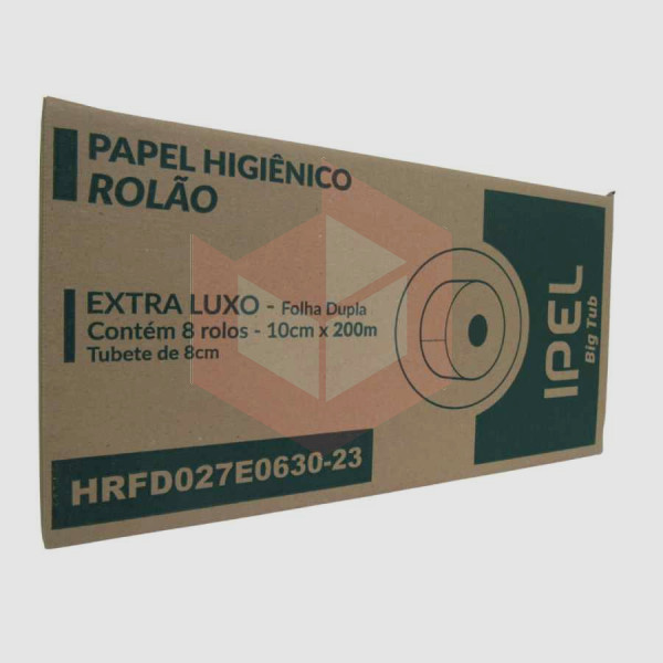 Papel higienico Ipel folha dupla Bigtub 8x200m HRFD027E0630-23 
