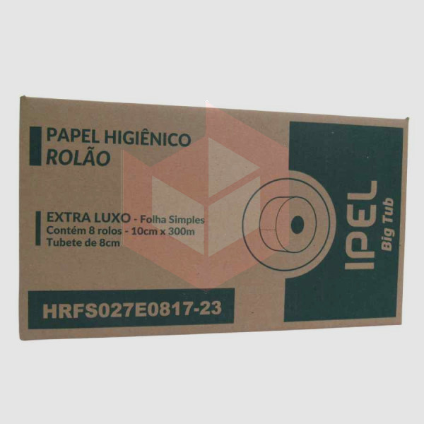 Papel higiênico Ipel folha simples bigtub 8x300m HRFS027E0817-23