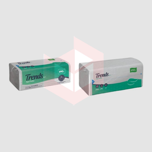 Papel toalha IPEL light 22.5x20.5cm 2D c/5000un T2FS016E2424