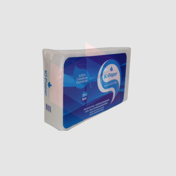 Papel toalha Ki-paper blue 2d 23x20cm c/1000un R-220