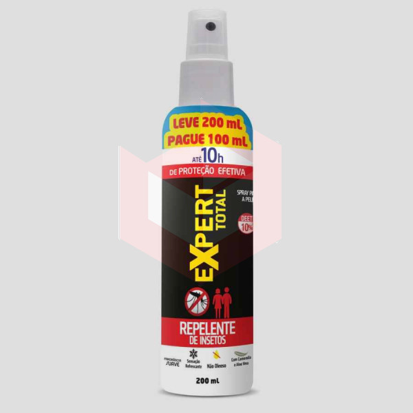 Repelente de insetos spray 200ml Expert Total