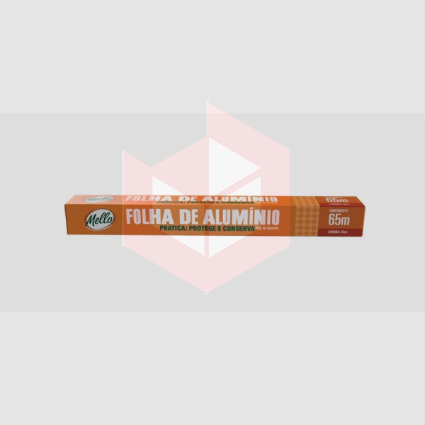 Rolo de aluminio 45cmx65cm Mello ref 2013  