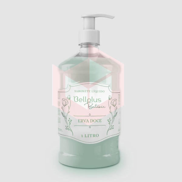 Sabonete liquido erva doce Bellplus Botanic com pump 1l