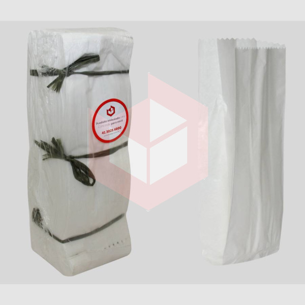 Saco de papel branco 2kg Mirimpel c/500un 