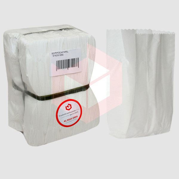 Saco de papel para pipoca Mirimpel c/500un 