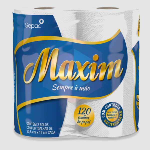 Toalha de papel Maxim 2rlx60un