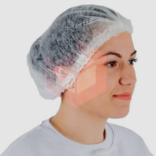 Touca descartável TNT branca Prevemax c/100un RDES00115