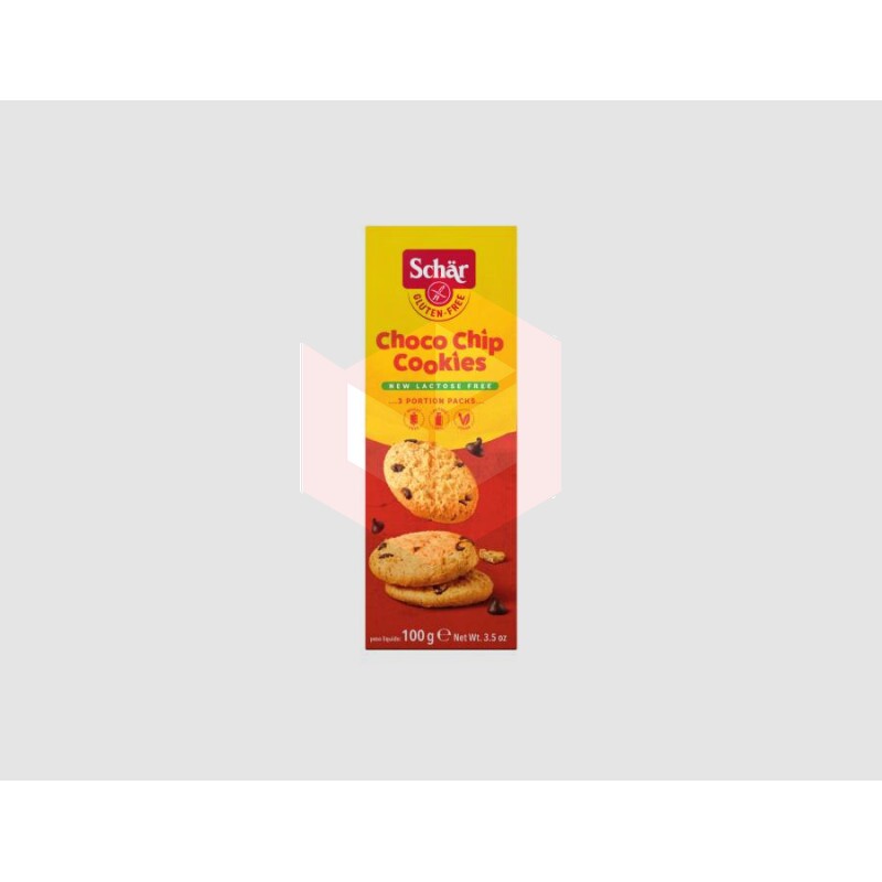 Cookies Choco Chip Sem Glúten Schar 100g Concorde
