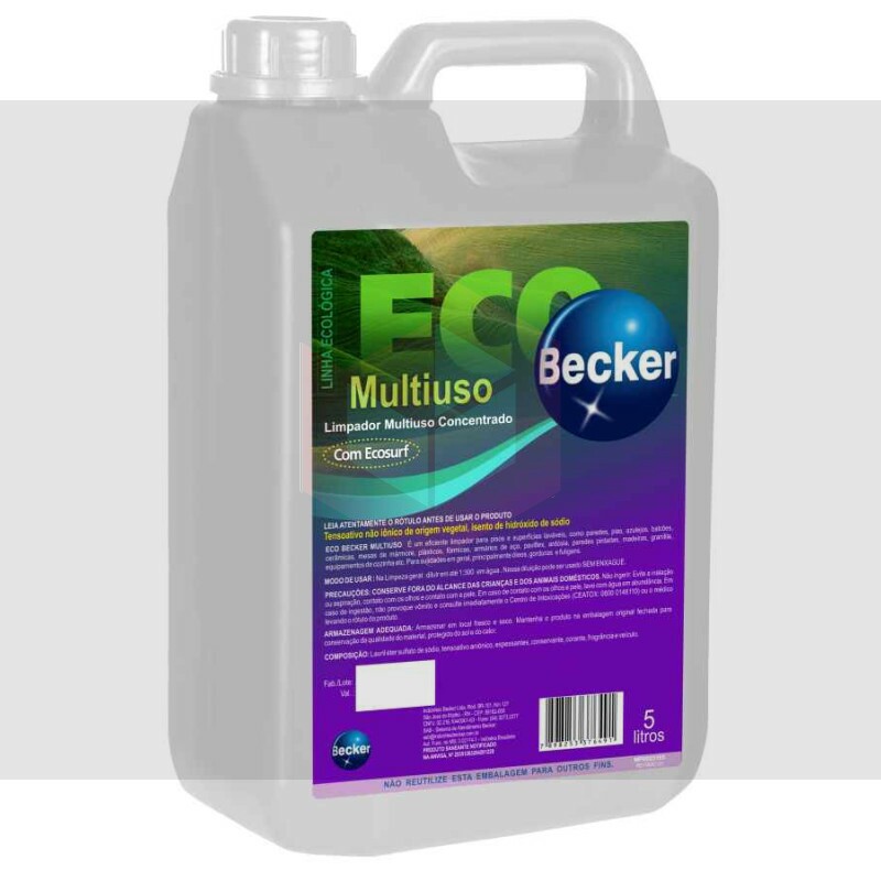 Multiuso Concentrado Eco Becker 5L - Limpeza Eficiente