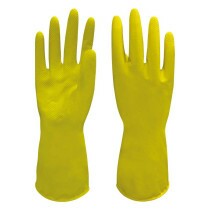 Luva amarela grande multi uso Lalan 