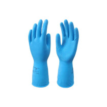 Luva azul media multi uso Lalan 