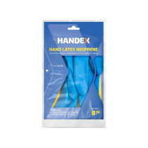 Luva bicolor hand latex neoprene media Handex