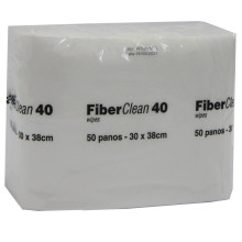 Wipes Fiberclean 40 branco 30x34cm c/50un 