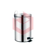 Lixeira com pedal 12l inox agata Mor 8223 