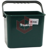 Balde plástico 4l verde Bralimpia BA04VD