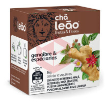 Chá de gengibre especiarias envelopado Leão 10x1.6g