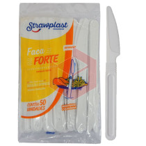 Faca Straw FSB706 forte branca c/50un