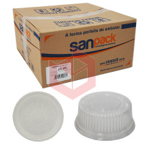 Embalagem Sanpack S-35 alta base branca c/100un