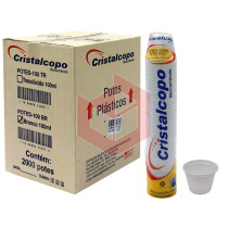Pote Cristalcopo ps branco 100ml 20x100un