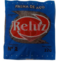 Palha de aço Reluz grossa n.2 c/22g