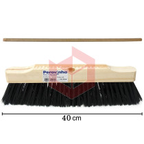Escovão gari nylon 40cm com cabo Perovinha R.18
