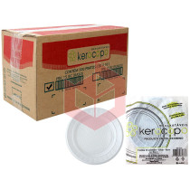 Prato Kerocopo branco 15cm raso 50x10un