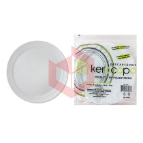 Prato Kerocopo branco 26cm raso c/10un