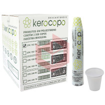 Copo Kerocopo PS branco 150ml 25x100un