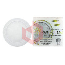 Prato Kerocopo branco 18cm raso c/10un