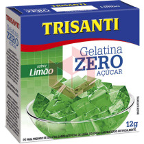 Gelatina de limão zero Trisanti 12g