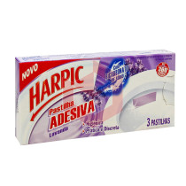 Pastilha adesiva Harpic lavanda c/3un 