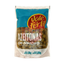 Azeitona verde inteira Vale Fértil 1.010kg
