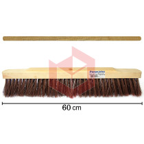 Escovão gari piaçava 60cm com cabo Perovinha
