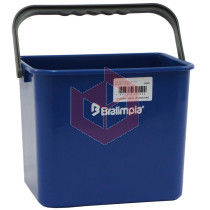 Balde plástico 4l azul Bralimpia BA04AZ