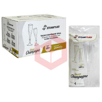 Taça champagne Straw 676 cristal 120ml 14x4un