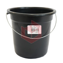 Balde plástico preto 7l Shangrila Ref.5625