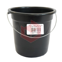 Balde plástico 15l  preto Shangrila ref.5626