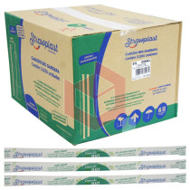 Canudo bio garrafa Straw 819 rígido 24cmx5mm cristal c/3000un